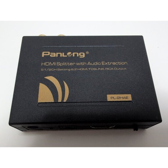 Panlong HDMI 1x2 Splitter with 5.1/2CH Toslink RCA Audio Extraction - Picture 3 of 10